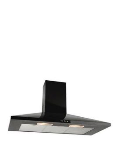 Leisure H101Px 100Cm Chimney Cooker Hood - Black Leisure H101Px 100Cm Chimney Cooker Hood - Black
